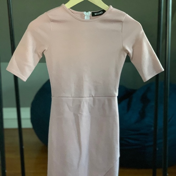 Missguided Asymmetrical Bodycon Dress - Picture 1 of 4